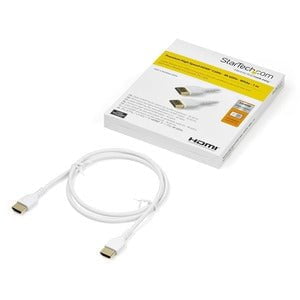 StarTech.com 1m Premium Certified HDMI 2.0 Cable with Ethernet - 3ft High Speed UHD 4K 60Hz HDR Durable Rugged Ultra HD HDMI Monitor Cord - 1 m HDMI A/V Cable for Audio/Video Device, Monitor - First End: 1 x 19-pin HDMI 2.0 Digital Audio/Video - Male - Se IM4904188