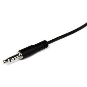 StarTech.com 1m Slim 3.5mm Stereo Extension Audio Cable - M/F - 1 m Mini-phone Audio Cable for Audio Device, Headphone, iPhone - First End: 1 x Mini-phone Stereo Audio - Male - Second End: 1 x Mini-phone Stereo Audio - Female - Extension Cable - Shielding IM2061234