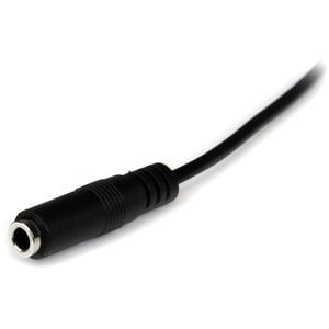 StarTech.com 1m Slim 3.5mm Stereo Extension Audio Cable - M/F - 1 m Mini-phone Audio Cable for Audio Device, Headphone, iPhone - First End: 1 x Mini-phone Stereo Audio - Male - Second End: 1 x Mini-phone Stereo Audio - Female - Extension Cable - Shielding IM2061234
