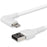 StarTech.com 1m USB A to Lightning Cable iPhone iPad Durable Right Angled 90 Degree White Charger Cord w/Aramid Fiber Apple MFI Certified - 1 m Lightning/USB Data Transfer Cable for iPhone - First End: Lightning - Second End: USB - MFI - Shielding - White IM4630273