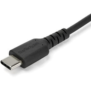 StarTech.com 1m USB A to USB C Charging Cable - Durable Fast Charge & Sync USB 2.0 to USB Type C Data Cord - Aramid Fiber M/M 3A Black - 1 m USB Data Transfer Cable for Mobile Device - First End: 1 x 4-pin USB 2.0 Type A - Male - Second End: 1 x 24-pin US IM4730473