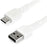 StarTech.com 1m USB A to USB C Charging Cable - Durable Fast Charge & Sync USB 2.0 to USB Type C Data Cord - Aramid Fiber M/M 3A White - 1 m USB Data Transfer Cable for Mobile Device, iPad Pro - First End: 1 x 4-pin USB 2.0 Type A - Male - Second End: 1 x IM4730474