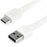 StarTech.com 1m USB A to USB C Charging Cable - Durable Fast Charge & Sync USB 2.0 to USB Type C Data Cord - Aramid Fiber M/M 3A White - 1 m USB Data Transfer Cable for Mobile Device, iPad Pro - First End: 1 x 4-pin USB 2.0 Type A - Male - Second End: 1 x IM4730474