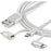 StarTech.com 1m USB Multi Charging Cable - Braided - Apple MFi Certified - USB 2.0 - Charge 1x device at a time - For USB-C or Lightning devices attach the corresponding connector of the cable to the Micro-USB connector and plug into your device - For Mic IM3683422