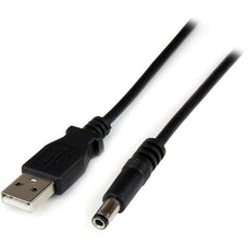 StarTech.com 1m USB to Type N Barrel 5V DC Power Cable - USB A to 5.5mm DC - Black - 1 m Cord Length - 1 IM2308046