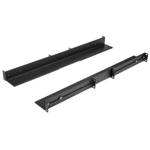 StarTech.com 1U 19" Server Rack Rails 24-36" Adjustable Depth /Universal 4 Post Network/Server/UPS Equipment Mounting Rack Mount Rail Kit - For LAN Switch, Patch Panel - 1U Rack Height - Rack-mountable - Black - Cold-rolled Steel (CRS) IM4732507