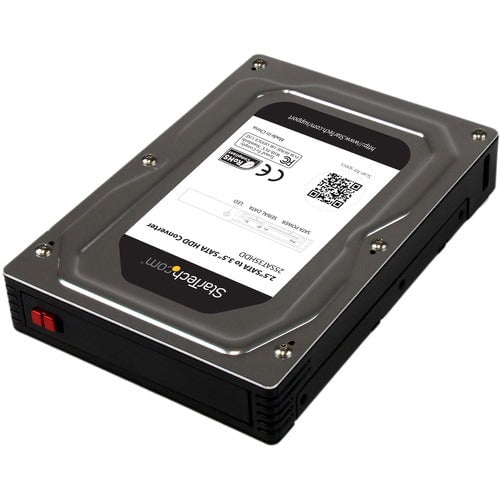 StarTech.com 2.5" to 3.5" SATA Aluminum Hard Drive Adapter Enclosure with SSD / HDD Height up to 12.5mm - Turn a 2.5" SATA HDD/SSD into a 3.5" SATA Drive - 2.5 to 3.5 HDD Adapter - 2.5in HDD Converter - 2.5 to 3.5 SATA Adapter - SATA Hard Drive Converter IM2551874