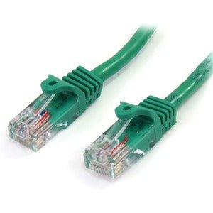 StarTech.com 2 m Green Cat5e Snagless RJ45 UTP Patch Cable - 2m Patch Cord - 2 m Category 5e Network Cable for Network Device - First End: 1 x RJ-45 Network - Male - Second End: 1 x RJ-45 Network - Male - Patch Cable - Gold Plated Contact - CM - 24 AWG - IM2875718