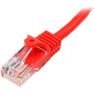 StarTech.com 2 m Red Cat5e Snagless RJ45 UTP Patch Cable - 2m Patch Cord - 2 m Category 5e Network Cable for Network Device, Hub - First End: 1 x RJ-45 Network - Male - Second End: 1 x RJ-45 Network - Male - Patch Cable - Gold Plated Contact - CM - 24 AWG IM2875721