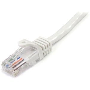 StarTech.com 2 m White Cat5e Snagless RJ45 UTP Patch Cable - 2m Patch Cord - 2 m Category 5e Network Cable for Network Device, Hub - First End: 1 x RJ-45 Network - Male - Second End: 1 x RJ-45 Network - Male - Patch Cable - Gold Plated Contact - CM - Whit IM2875722