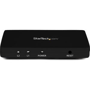 StarTech.com 2-Port HDMI Audio/Video Splitter - 30 Hz to 30 Hz - 3840 × 2160 - 1 x HDMI In - 2 x HDMI Out IM2728409