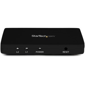StarTech.com 2-Port HDMI Audio/Video Splitter - 30 Hz to 30 Hz - 3840 × 2160 - 1 x HDMI In - 2 x HDMI Out IM2728409