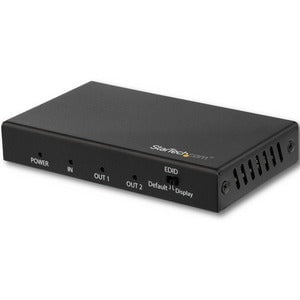 StarTech.com 2-Port HDMI Splitter with HDR - 4K 60Hz - 3840 × 2160 - 1 x HDMI In - 2 x HDMI Out - Metal IM4308297