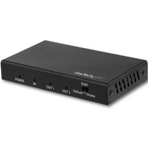 StarTech.com 2-Port HDMI Splitter with HDR - 4K 60Hz - 3840 × 2160 - 1 x HDMI In - 2 x HDMI Out - Metal IM4308297