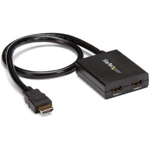 StarTech.com 2-Port HDMI Splitter with USB Power-4K - 30 Hz to 30 Hz - 3840 × 2160 - 1 x HDMI In - 2 x HDMI Out IM2736716