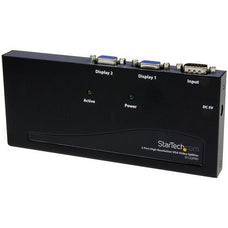 StarTech.com 2 Port High Resolution VGA Video Splitter - 350 MHz - 2048 x 1536 - 350 MHzMaximum Video Bandwidth - 65 m Maximum Operating Distance - VGA In - VGA Out - Steel - TAA Compliant IM2977639