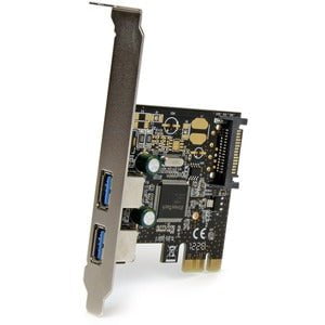 StarTech.com 2 Port PCI Express PCIe SuperSpeed USB 3.0 Controller Card w/ SATA Power - PCI Express x1 - Plug-in Card - 2 USB Port(s) - 1 SATA Port(s) - 2 USB 3.0 Port(s) - PC IM2465246