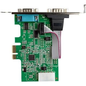 StarTech.com 2-Port PCI Express RS232 Serial Adapter Card - 16950 UART - 1 Pack - Low-profile Plug-in Card - 16950 UART - PCI Express 1.1 x1 - PC, Linux - 2 x Number of Serial Ports External IM4828625