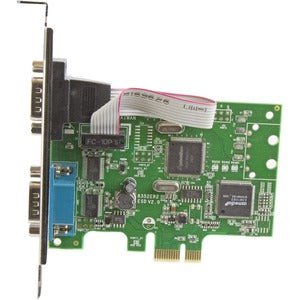 StarTech.com 2-Port PCI Express Serial Card with 16C1050 UART - RS232 - 1 Pack - Low-profile Plug-in Card - PCI Express x1 - PC, Linux - 2 x Number of Serial Ports External - TAA Compliant IM3578243