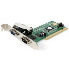 StarTech.com 2 Port PCI RS232 Serial Adapter Card with 16550 UART - Low-profile Plug-in Card - PCI - PC - 2 x Number of Serial Ports External - TAA Compliant IM3681487