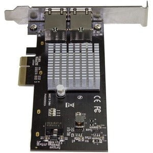 StarTech.com 2-Port PCIe 10GBase-T / NBASE-T Ethernet Network Card - with Intel X550 Chip - PCIe Network Adapter Card Dual NIC ports Network Interface Card 2x 10 GbE RJ45 Ports - Intel X550AT Chip - 10GBASE-T / NBASE-T, Muli-Gigabit 1/2.5/5/10 Gbps, PCIe IM3978703