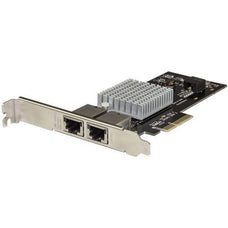 StarTech.com 2-Port PCIe 10GBase-T / NBASE-T Ethernet Network Card - with Intel X550 Chip - PCIe Network Adapter Card Dual NIC ports Network Interface Card 2x 10 GbE RJ45 Ports - Intel X550AT Chip - 10GBASE-T / NBASE-T, Muli-Gigabit 1/2.5/5/10 Gbps, PCIe IM3978703