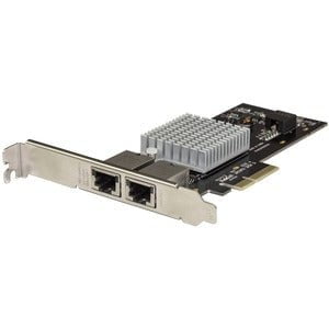 StarTech.com 2-Port PCIe 10GBase-T / NBASE-T Ethernet Network Card - with Intel X550 Chip - PCIe Network Adapter Card Dual NIC ports Network Interface Card 2x 10 GbE RJ45 Ports - Intel X550AT Chip - 10GBASE-T / NBASE-T, Muli-Gigabit 1/2.5/5/10 Gbps, PCIe IM3978703