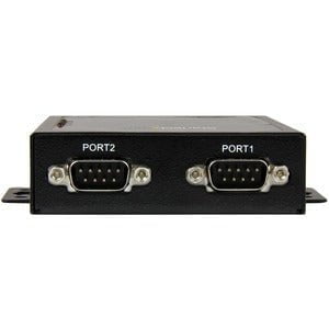 StarTech.com 2-Port Serial-to-IP Ethernet Device Server - RS232 - Metal and Mountable - 1 x Network (RJ-45) - 2 x Serial Port - Fast Ethernet - Wall Mountable - TAA Compliant IM3285178