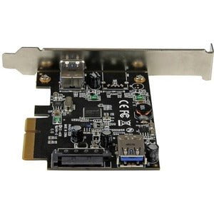 StarTech.com 2-Port USB 3.1 (10Gbps) Card - USB-A, 1x External, 1x Internal - PCIe - PCI Express 3.0 x4 - Plug-in Card - 2 USB Port(s) - 2 USB 3.1 Port(s) - UASP Support - PC, Mac, Linux IM3153191