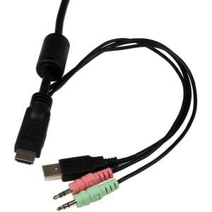 StarTech.com 2 Port USB HDMI Cable KVM Switch with Audio and Remote Switch - USB Powered - 2 Computer(s) - 1 Local User(s) - 1920 x 1200 - 3 x USB - 2 x HDMI IM2514069