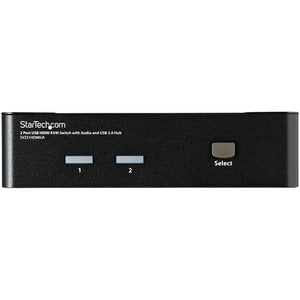 StarTech.com 2-Port USB HDMI KVM Switch with Audio and USB 2.0 Hub - 2-port USB HDMI KVM Switch lets you control two USB-enabled multimedia computers or devices with HDMI video interfaces, using a single peripheral set/console (USB keyboard, mouse, monito IM1610353