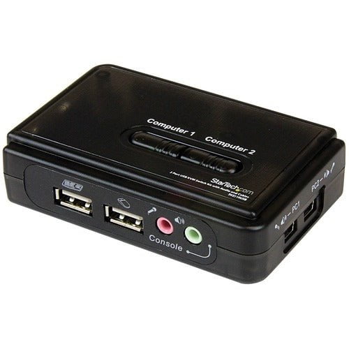 StarTech.com 2 Port USB KVM Kit with Cables and Audio Switching - 2 Computer(s) - VGA - 2048 x 1536 IM2902541