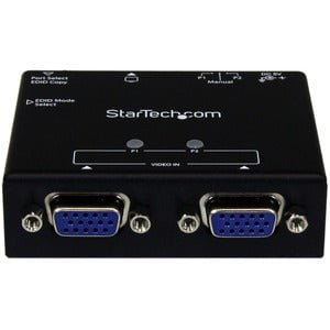 StarTech.com 2-Port VGA Auto Switch Box with Priority Switching and EDID Copy - 2048 x 1152 - QWXGA - 2 x 1 - Computer, Display, Projector, Media Player1 x VGA Out - TAA Compliant IM2510713