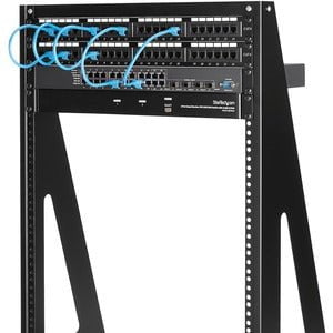 StarTech.com 2-Post 16U Heavy-Duty Desktop Server Rack, Small Open Fra ...