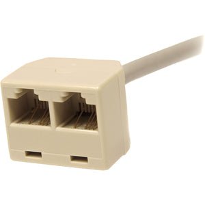 StarTech.com 2-to-1 RJ45 Splitter Cable Adapter - Network splitter - RJ-45 (M) - RJ-45 (F)~ - 33.02 cm RJ-45 Network Cable for Hub, Switch, Patch Panel - First End: 1 x RJ-45 Network - Male - Second End: 2 x RJ-45 Network - Female - Splitter Cable - 24 AW IM1861388