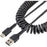 StarTech.com 20in (50cm) USB A to C Charging Cable, Coiled Heavy Duty USB 2.0 A to Type-C, Durable Fast Charge & Sync USB-C Cable, Black - 50.80 cm USB/USB-C Data Transfer Cable for Mobile Device, iPad Pro, iPad mini - First End: 1 x USB 2.0 Type A - Male IM5505634