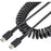 StarTech.com 20in (50cm) USB C Charging Cable, Coiled Heavy Duty Fast Charge & Sync USB-C Cable, High Quality USB 2.0 Type-C Cable, Black - 50.80 cm USB-C Data Transfer Cable for Mobile Device, iPad Pro, iPad mini - First End: 1 x 24-pin USB 2.0 Type C - IM5505635