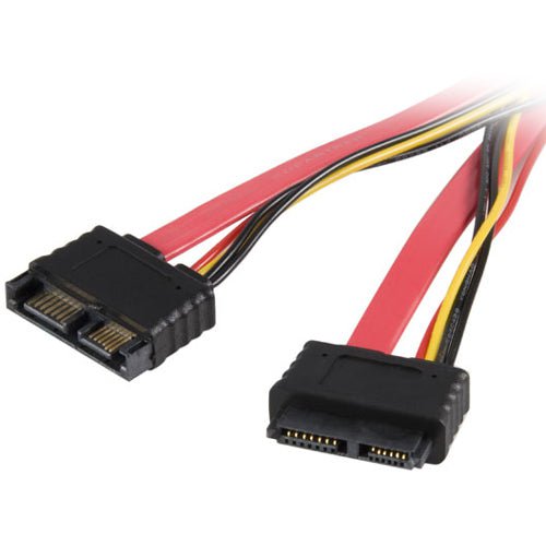 StarTech.com 20in Slimline SATA Extension Cable - 50.80 cm SATA Data Transfer Cable - First End: 1 x SATA - Male - Second End: 1 x SATA - Female - Extension Cable - Red IM1604062