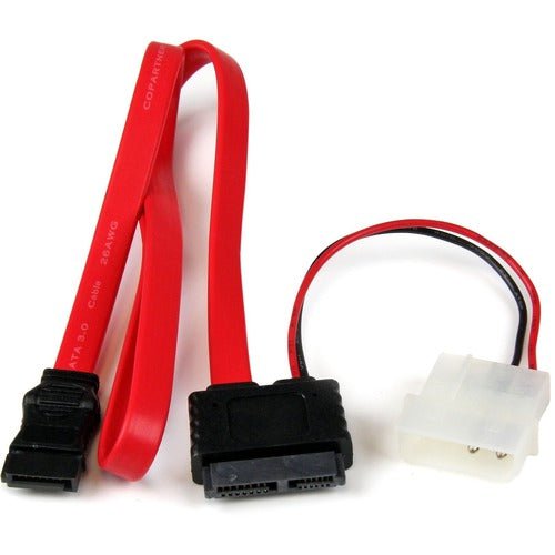 StarTech.com 20in Slimline SATA Male to SATA Cable - For Optical Drive - Red - 50.80 cm Cord Length - 1 IM1600399