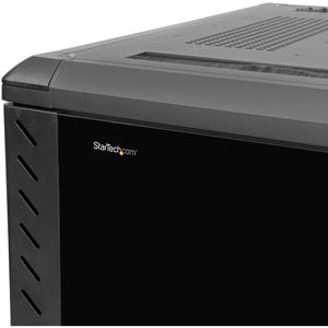 StarTech.com 22U 36in Knock-Down Server Rack Cabinet with Caster~ - For Server, LAN Switch, Patch Panel, KVM Switch - 22U Rack Height x 482.60 mm Rack Width x 830.58 mm Rack Depth - 1000.76 mm Rail Depth - Floor Standing - Black - Steel Mesh, Glass, Steel IM2902526