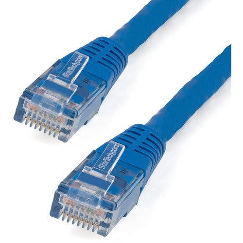 StarTech.com 2ft CAT6 Ethernet Cable - Blue Molded Gigabit - 100W PoE UTP 650MHz - Category 6 Patch Cord UL Certified Wiring/TIA - 60.96 cm Category 6 Network Cable for Network Device, Wall Outlet, Workstation - First End: 1 x RJ-45 Network - Male - Secon IM3440542