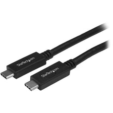 StarTech.com 2m 6 ft USB C Cable with Power Delivery (3A) - M/M - USB 3.0 - USB-IF Certified - USB 3.0 Type C Cable - USB 3.2 Gen 1(5Gbps) - 2.01 m USB-C Data Transfer Cable for Chromebook, Hard Drive, Notebook, MacBook, Charger, Mobile Device - First End IM3614352
