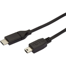 StarTech.com 2m 6 ft USB C to Mini USB Cable - M/M - USB 2.0 - USB C to USB Mini - USB Type C to Mini USB - Mini USB to USB C Cable - 2 m Mini USB/USB-C Data Transfer Cable for Camera, Notebook, GPS, Computer, Car Charger, Desktop Computer, Wall Charger - IM4007403