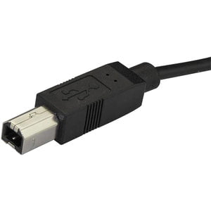 StarTech.com 2m 6 ft USB C to USB B Cable - M/M - USB 2.0 - USB Type C Printer Cable - USB 2.0 Type-C to Type-B Cable - 2 m USB-C/USB-B Data Transfer Cable for Printer, Scanner - First End: 1 x 4-pin USB 2.0 Type B - Male - Second End: 1 x 24-pin USB 2.0 IM3614350