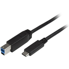 StarTech.com 2m 6 ft USB C to USB B Printer Cable - M/M - USB 3.0 (5Gbps) USB B Cable - USB C to USB B Cable - USB Type C to Type B Cable - 2 m USB-C/USB-B Data Transfer Cable for Docking Station, Printer - First End: 1 x 24-pin USB 3.0 Type C - Male - Se IM3648548