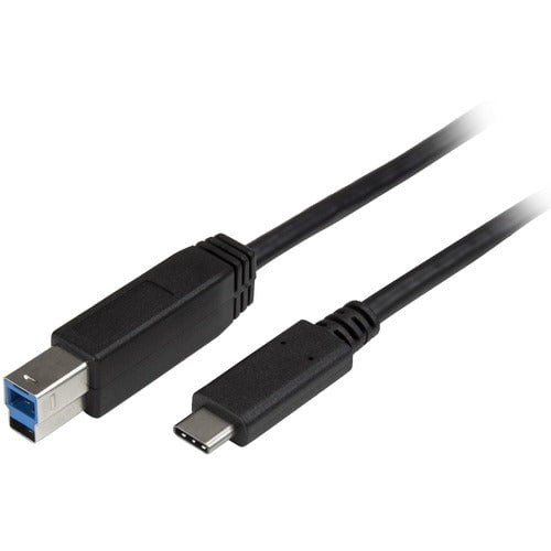 StarTech.com 2m 6 ft USB C to USB B Printer Cable - M/M - USB 3.0 (5Gbps) USB B Cable - USB C to USB B Cable - USB Type C to Type B Cable - 2 m USB-C/USB-B Data Transfer Cable for Docking Station, Printer - First End: 1 x 24-pin USB 3.0 Type C - Male - Se IM3648548