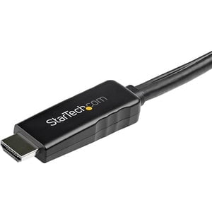 StarTech.com 2m (6ft) HDMI to DisplayPort Cable 4K 30Hz - Active HDMI 1.4 to DP 1.2 Adapter Cable with Audio - USB Powered Video Converter - 2 m DisplayPort/HDMI/USB A/V Cable for Audio/Video Device, Desktop Computer, Monitor, Workstation, Projector - Fir IM4833280