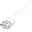 StarTech.com 2m (6ft) Long White AppleÂ® 8-pin Lightning Connector to USB Cable for iPhone / iPod / iPad - 2 m Lightning/USB Data Transfer Cable for iPhone, MAC - First End: 1 x 4-pin USB Type A - Male - Second End: 1 x 8-pin Lightning - Male - 480 Mbit/s IM2436590