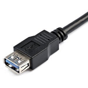StarTech.com 2m Black SuperSpeed USB 3.0 (5Gbps) Extension Cable A to A - M/F - Extend your SuperSpeed USB 3.0 cable by up to an additional 2 meters - 2 m USB 3.0 Cable Male to Female - USB 3.2 Gen 1 (5Gbps) Extender Cable - 2m USB 3.0 M/F Cable - 2 meter IM2818259