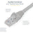 StarTech.com 2m CAT6 Ethernet Cable - Grey Snagless Gigabit - 100W PoE UTP 650MHz Category 6 Patch Cord UL Certified Wiring/TIA - 2 m Category 6 Network Cable for Network Device - First End: 1 x RJ-45 Network - Male - Second End: 1 x RJ-45 Network - Male IM2701099